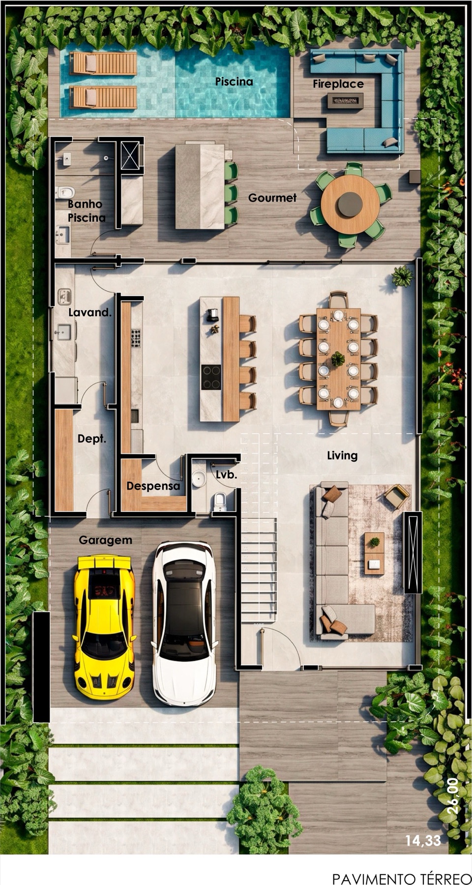 Casa Oyster · térreo