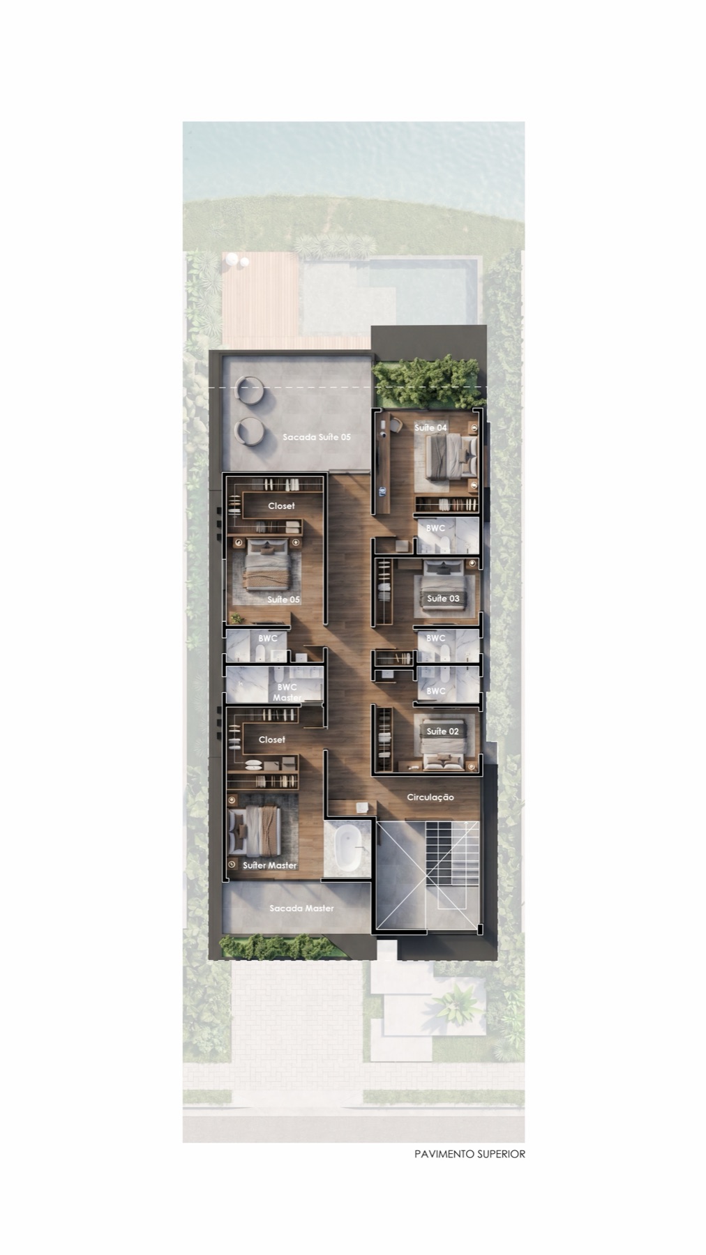 Casa Strata · pavimento superior