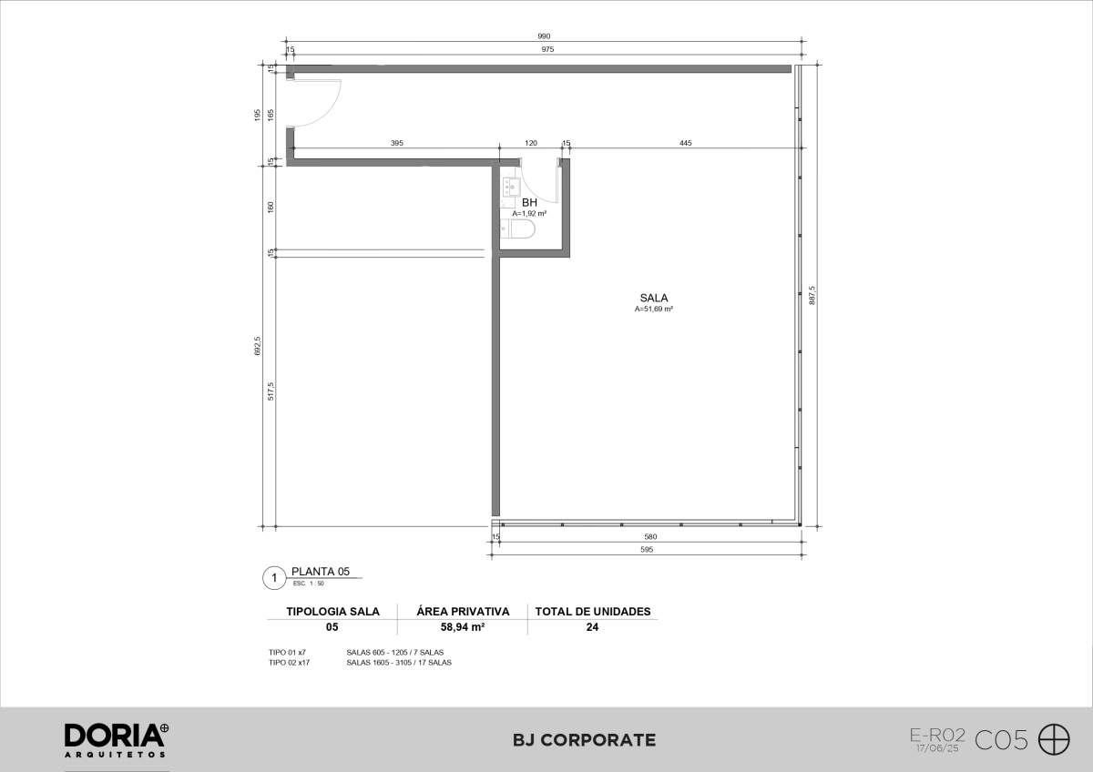 Planta Escritório · Veccel 605