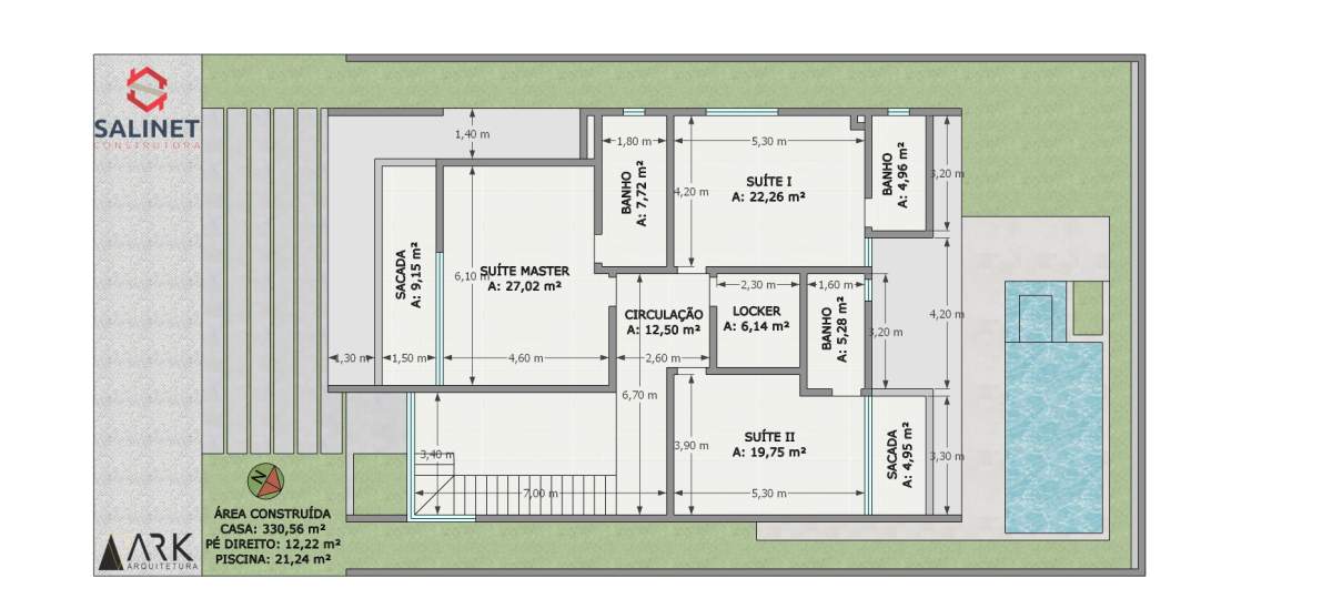 Planta Casa · Terrenos e casas Casa Essenza (QD07 - T11)