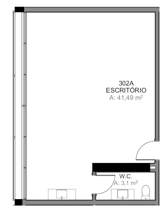 Planta Escritório · Vitta 27 402A