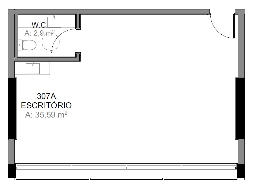Planta Escritório · Vitta 27 407A