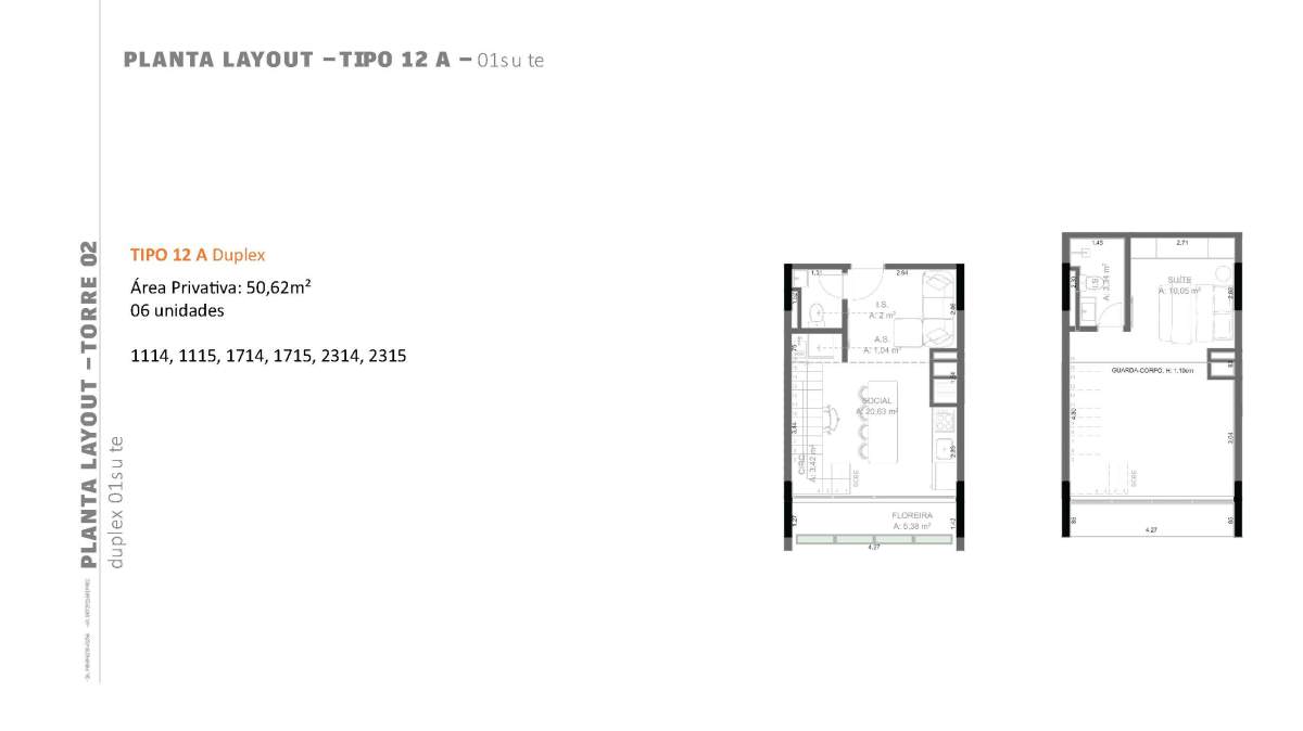 Planta Loft duplex · Veleiros 2315 T2